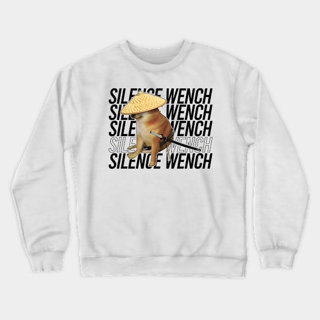 Silence Wench Crewneck Sweatshirt by artsylab